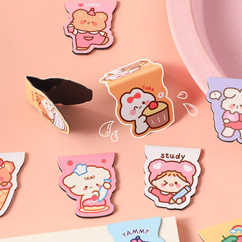 5pcs Cute Cartoon Bear Magneti - đánh giá và giá Bookmark Magnetic Clip