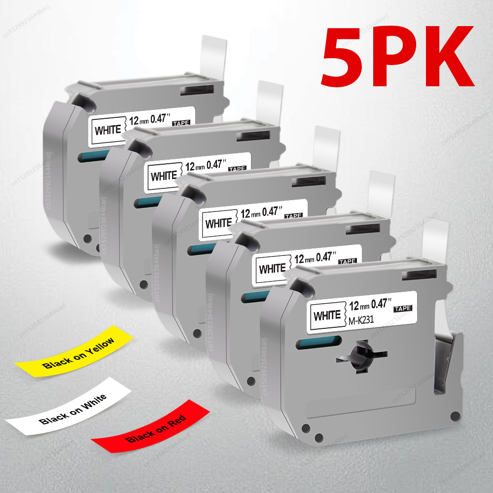 1/3/5Pack M-K231 M Tape Compat - đánh giá và giá Label Printer Tape