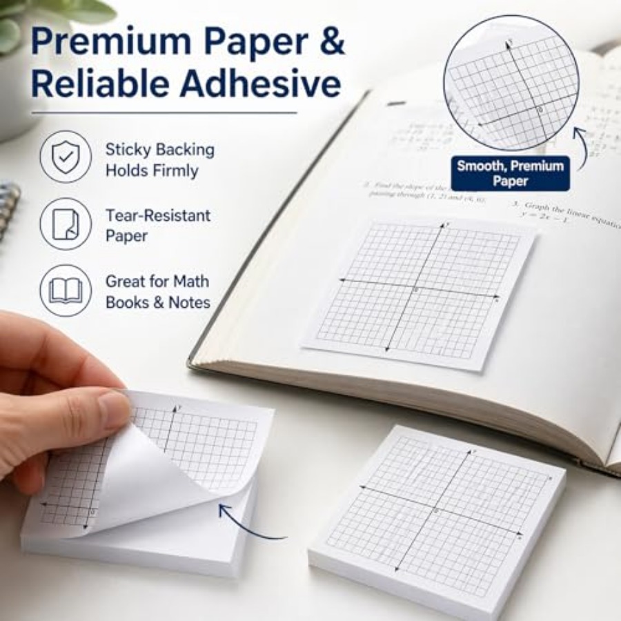 Graph Paper Sticky Notes 3x3 X - đánh giá và giá Graph Paper Pad