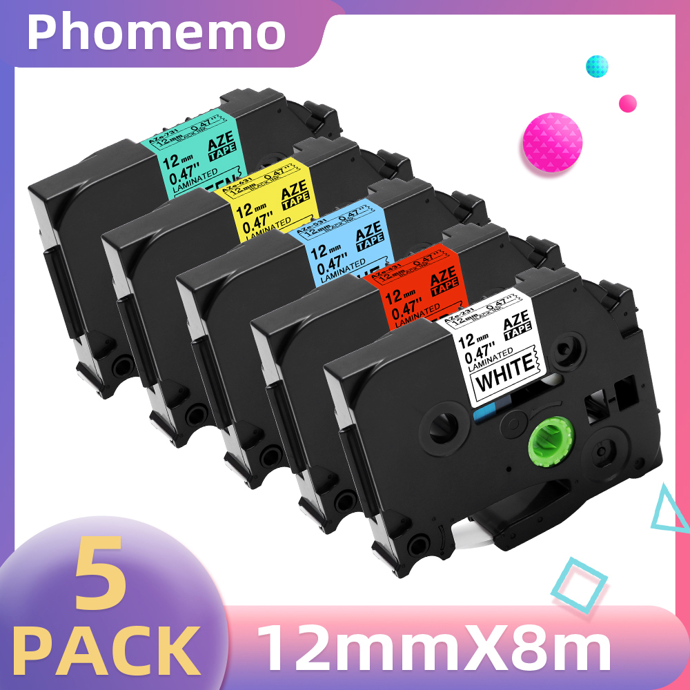 5PK Băng Nhãn Cho P3100 E1000  - đánh giá và giá Label Printer Tape