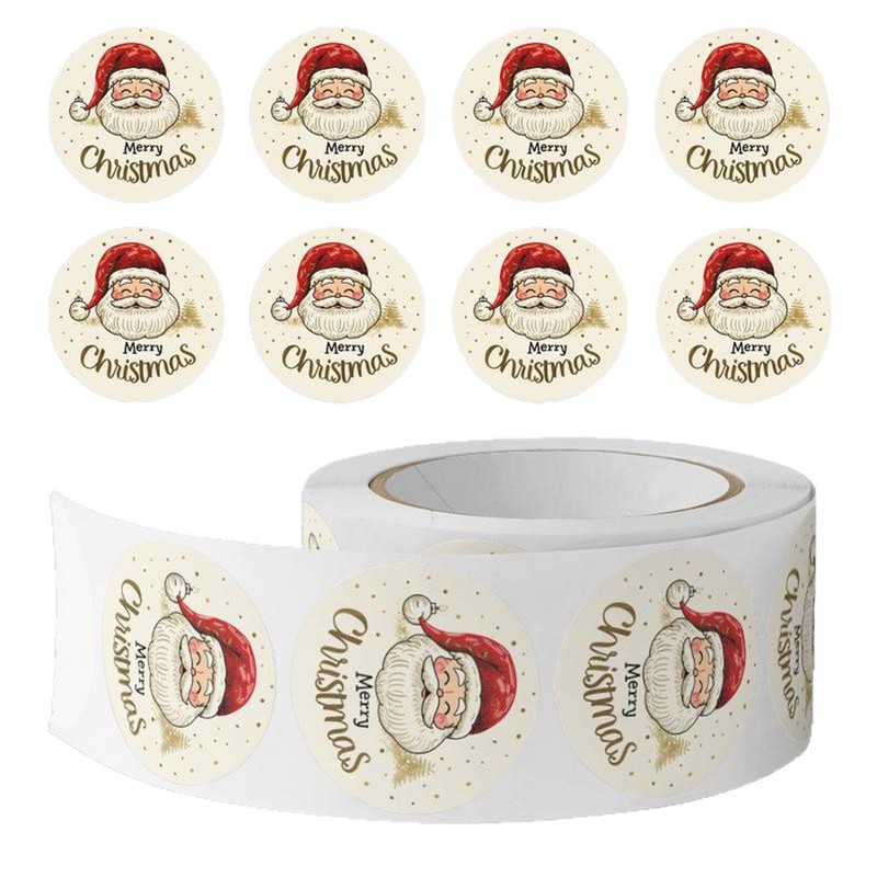 500pcs/Roll Christmas Santa Cl - đánh giá và giá Sticker Label Roll